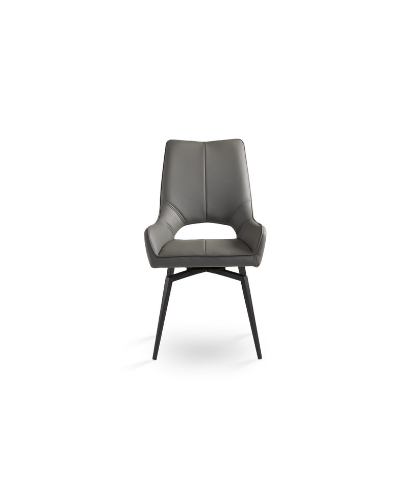 Grey Swivel Dining Chair 