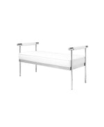 Load image into Gallery viewer, Helen Bench: White Leatherette
