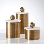Load image into Gallery viewer, Keva Matte Texture Boxes: Antique Brass (set of 3)
