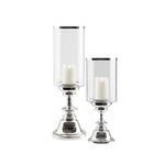 Load image into Gallery viewer, Koel Silver Candle Holders

