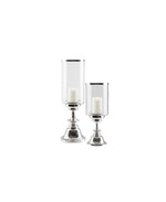 Load image into Gallery viewer, Koel Silver Candle Holders
