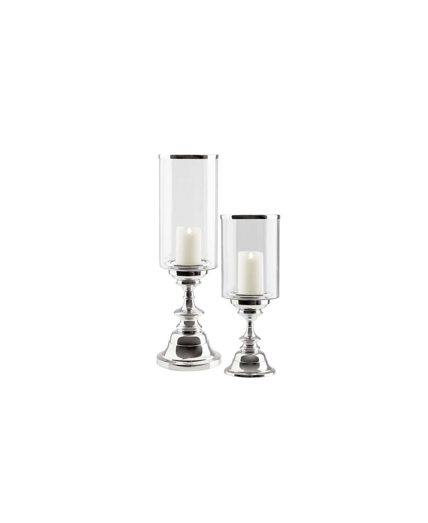 Koel Silver Candle Holders