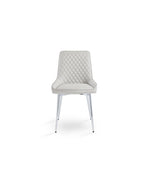 Load image into Gallery viewer, Light Grey Leatherette Dining Chair*2 #130011
