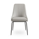 Load image into Gallery viewer, Light Grey Moira Black Dining Chair #130021
