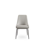 Load image into Gallery viewer, Light Grey Moira Black Dining Chair #130021
