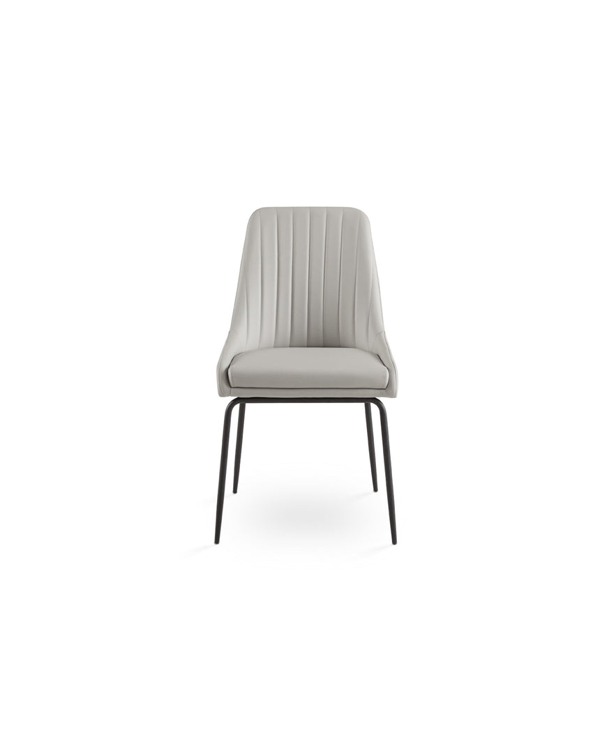 Light Grey Moira Black Dining Chair #130021