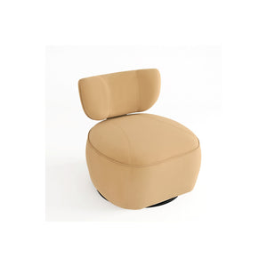 Aurelia Fluted Swivel Chair (Camel) Get Set Style Furniture
