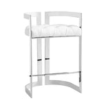 Load image into Gallery viewer, Majestic Counter Chair: White Leatherette
