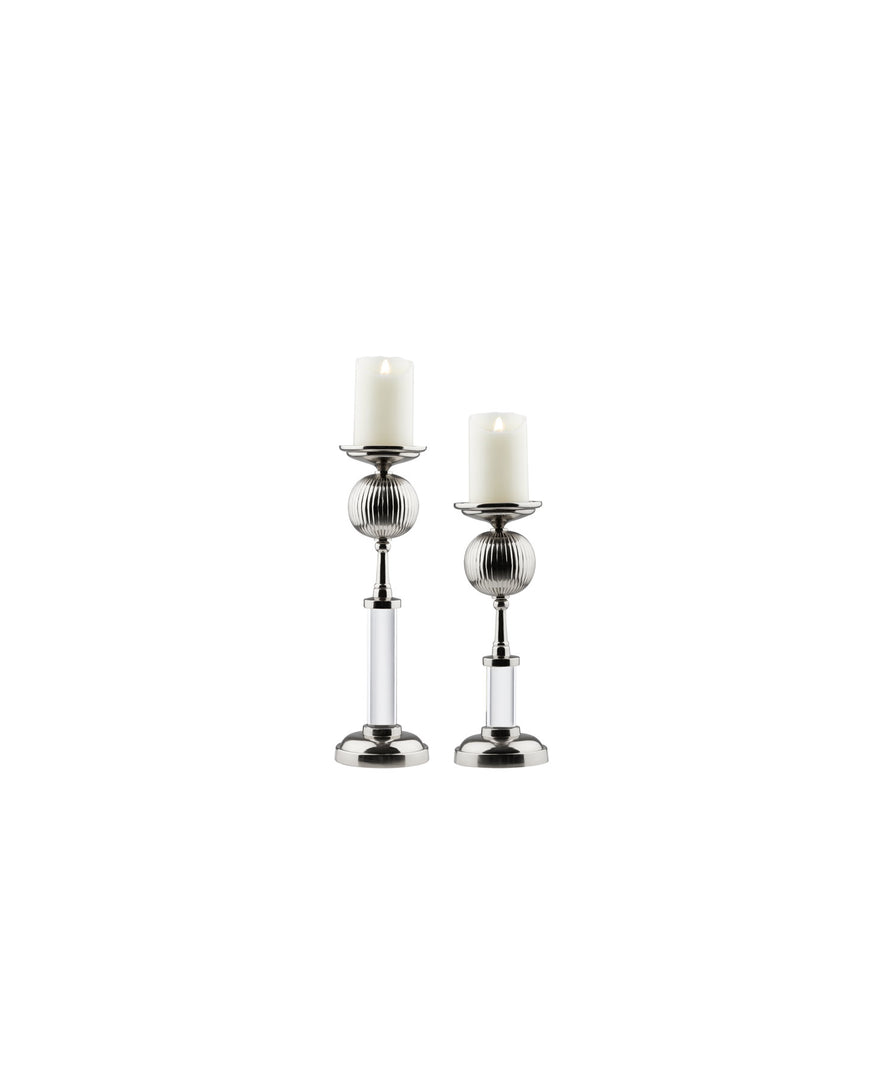 Miya Candle Holder - Silver