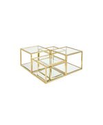 Load image into Gallery viewer, Multi-Level Gold Coffee Table
