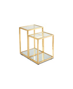 Load image into Gallery viewer, Multi-Level Gold End Table

