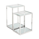 Load image into Gallery viewer, Multi-Level Silver End Table
