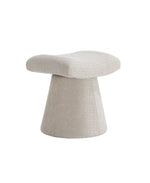 Load image into Gallery viewer, Pringle&#39;s Saddle-shaped Ottoman, Elegant Curved Accent Stool with Plush Upholstered Seat, Chic Footrest &amp; Stylish Statement Piece for Living Room, Bedroom, or Lounge Spaces (Soft Taupe)
