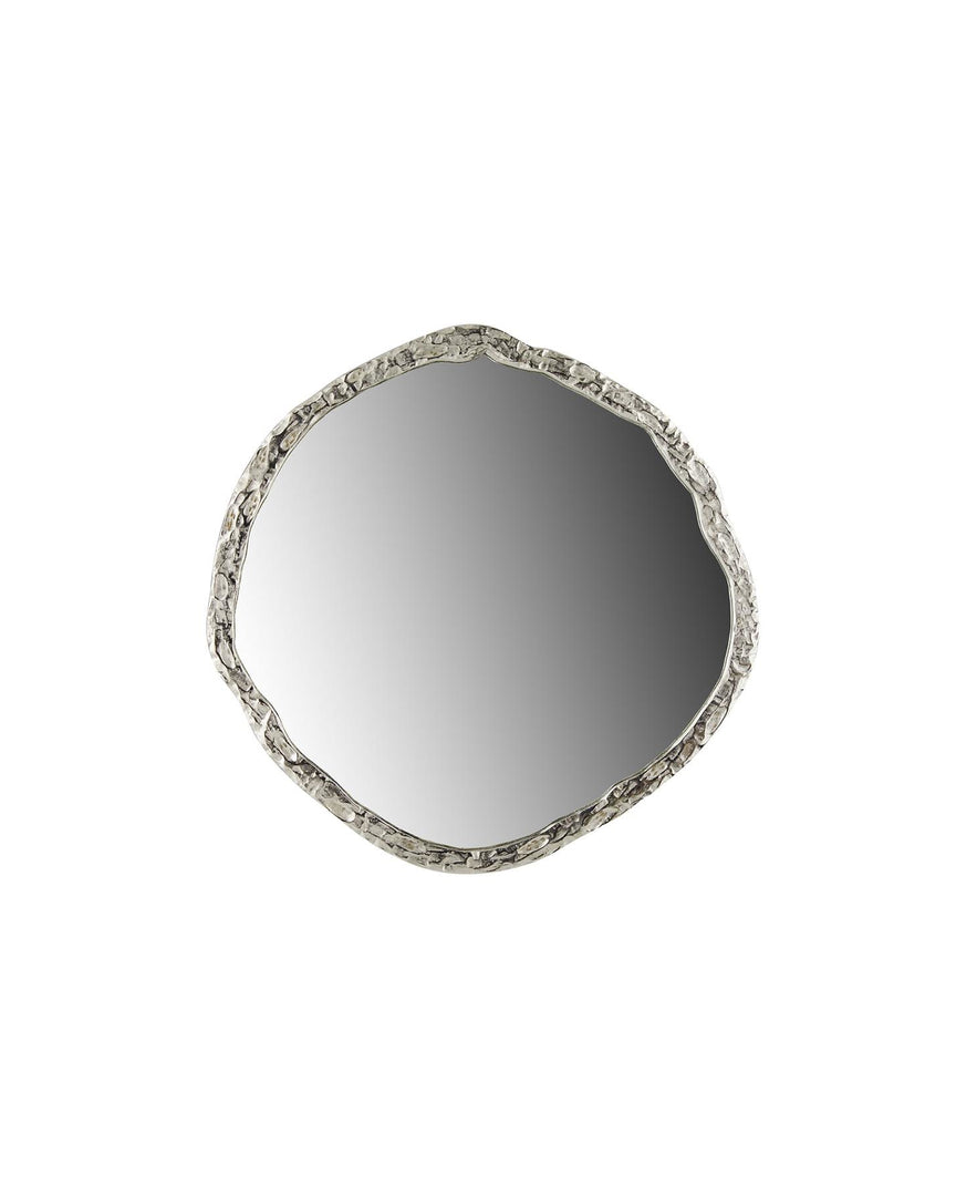 Organic Wall Mirror: Silver