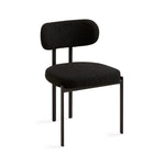 Load image into Gallery viewer, Otis Dining Chair: Black Boucle
