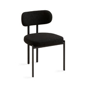 Otis Dining Chair: Black Boucle