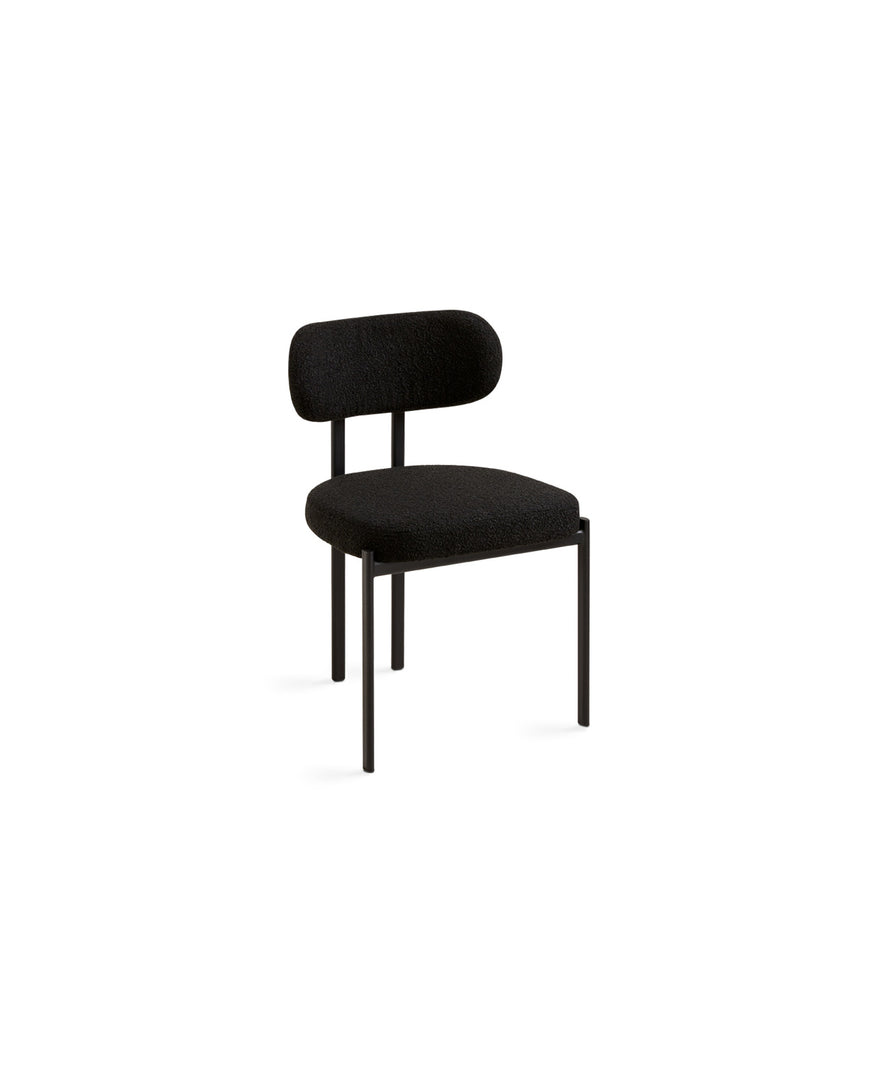 Otis Dining Chair: Black Boucle