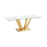 Load image into Gallery viewer, Paolo Dining Table: Gold
