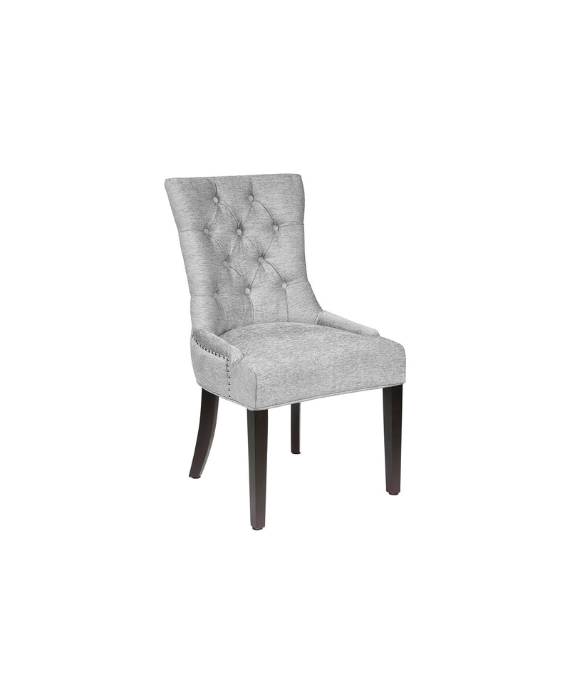 Petra Dining Chair: Platinum Linen