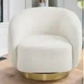 swivel Brushed gold base 90*89*76cm Get Set Style Furniture