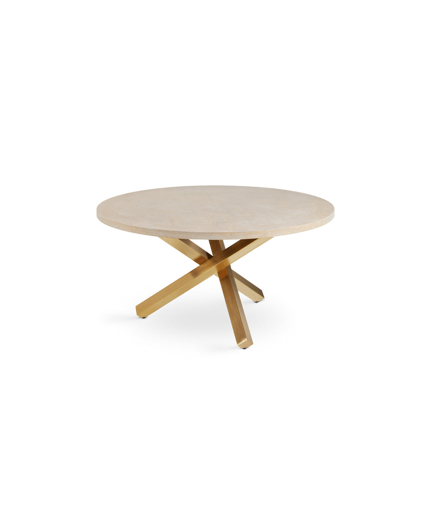 Rodney Dining Table: Gold