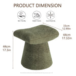 Load image into Gallery viewer, Pringle&#39;s Saddle-shaped Ottoman, Elegant Curved Accent Stool with Plush Upholstered Seat, Chic Footrest &amp; Stylish Statement Piece for Living Room, Bedroom, or Lounge Spaces (Olive Green)
