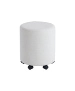 Load image into Gallery viewer, White Round Ottoman With Pulley
