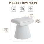 Load image into Gallery viewer, Pringle&#39;s  Saddle-shaped Ottoman, Elegant Curved Accent Stool with Plush Upholstered Seat, Chic Footrest &amp; Stylish Statement Piece for Living Room, Bedroom, or Lounge Spaces (Snow White)
