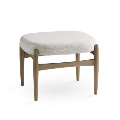 Salina Ottoman: Grey Linen