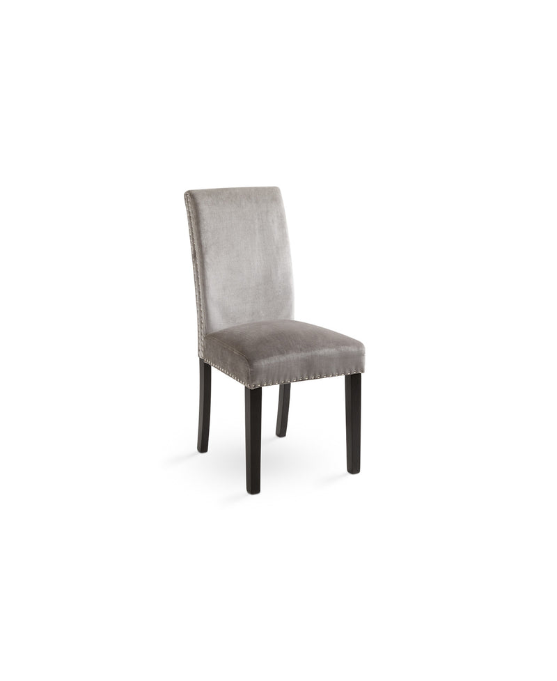 Scarpa Dining Chair: Grey Velvet