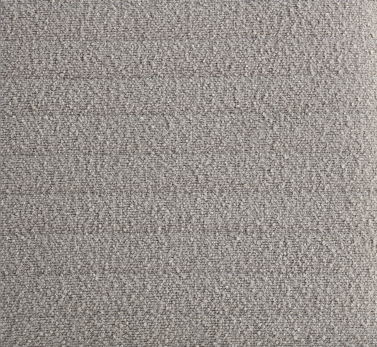 Khaki U-Shaped Boucle Ottoman #100043