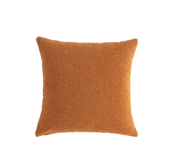 Orange Boucle Pillow Cover | Set of 2 