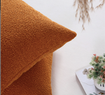 Load image into Gallery viewer, Orange Boucle Pillow Cover | Set of 2 #846005
