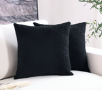 Load image into Gallery viewer, Black Boucle Pillow Cover | Set Of 2 #846006
