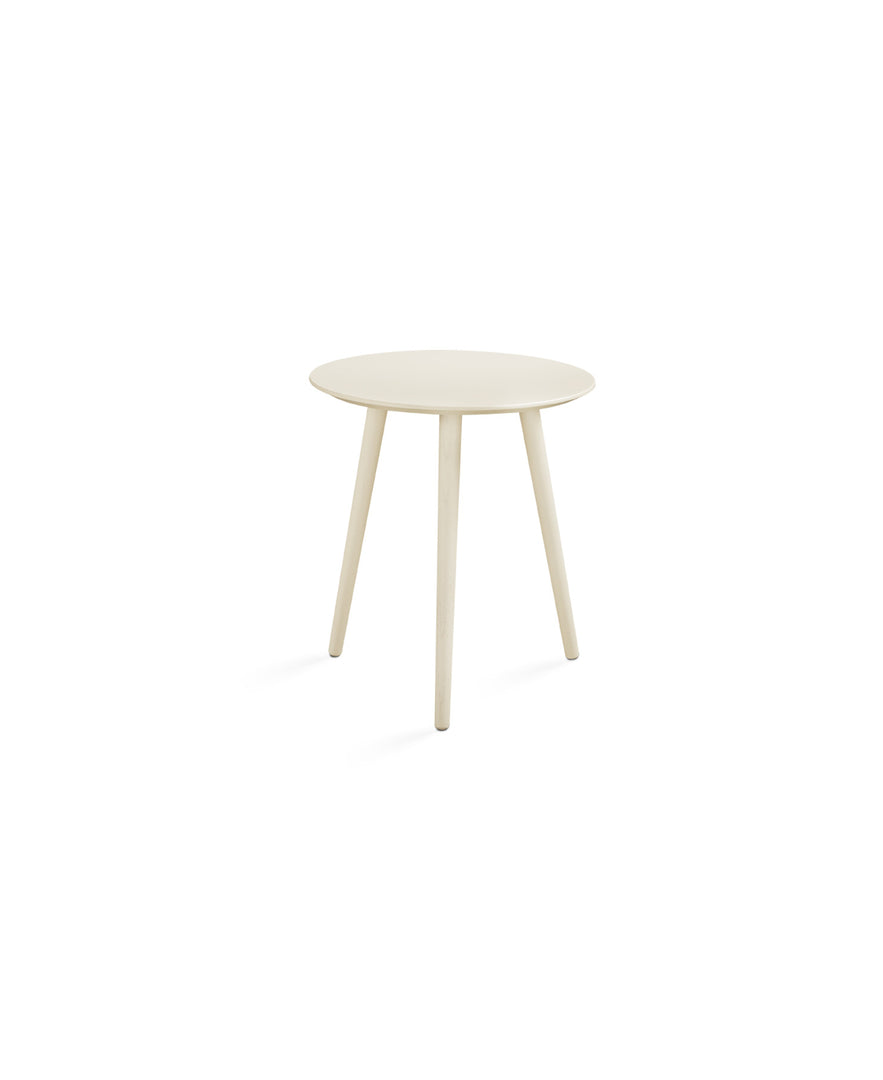 Viola End Table: Ivory