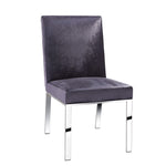 Load image into Gallery viewer, Wellington Dining Chair: Charcoal Velvet
