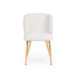 Load image into Gallery viewer, White Fur Fortina Dining Chair #130028
