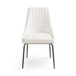Load image into Gallery viewer, White Moira Black Dining Chair #130022
