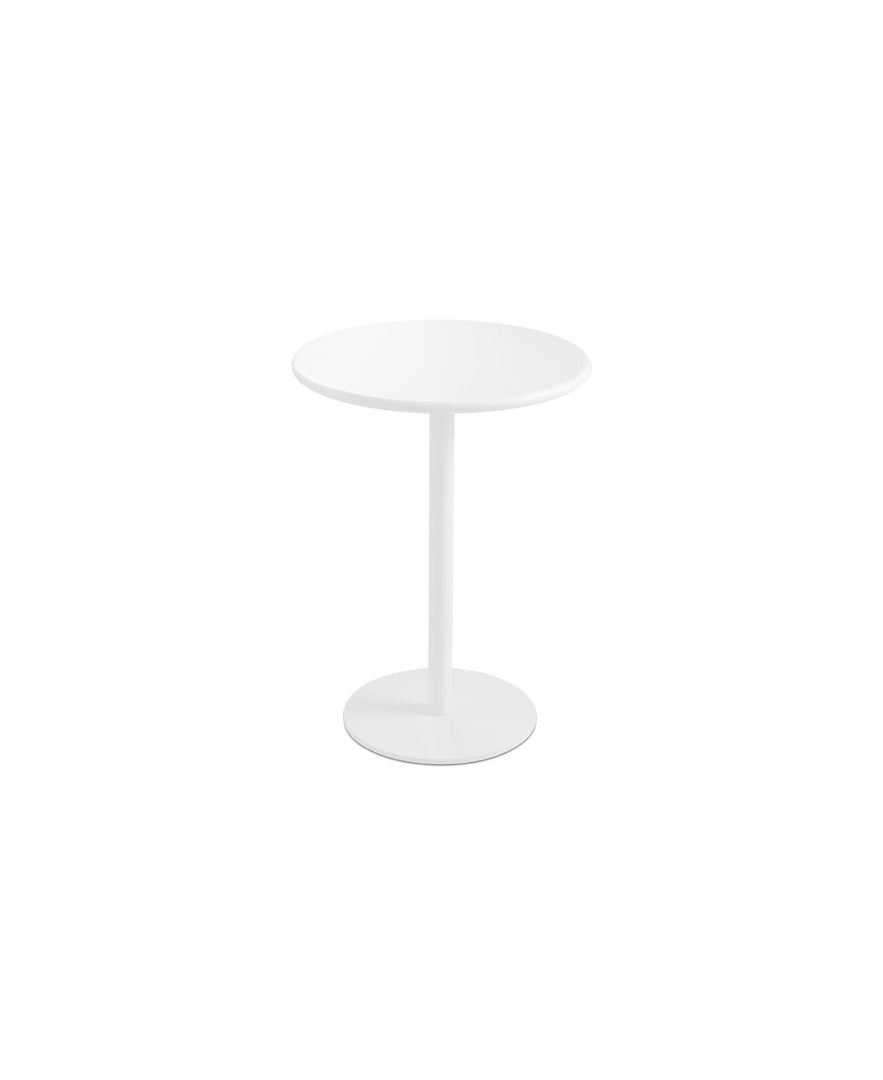 White Round Console Table #700006