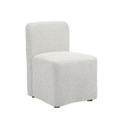 White Upholstered Dining Chairs*2 #130007