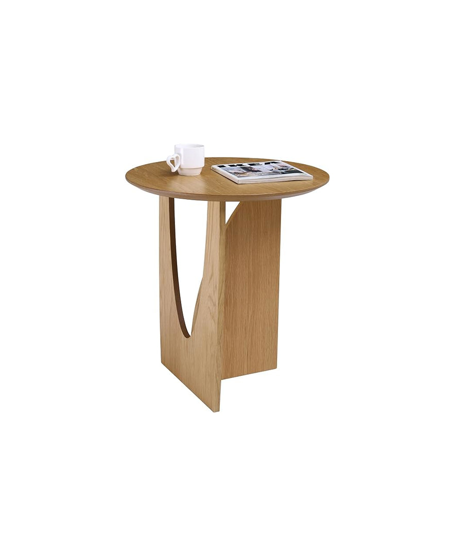 Wood Round End Table #400012