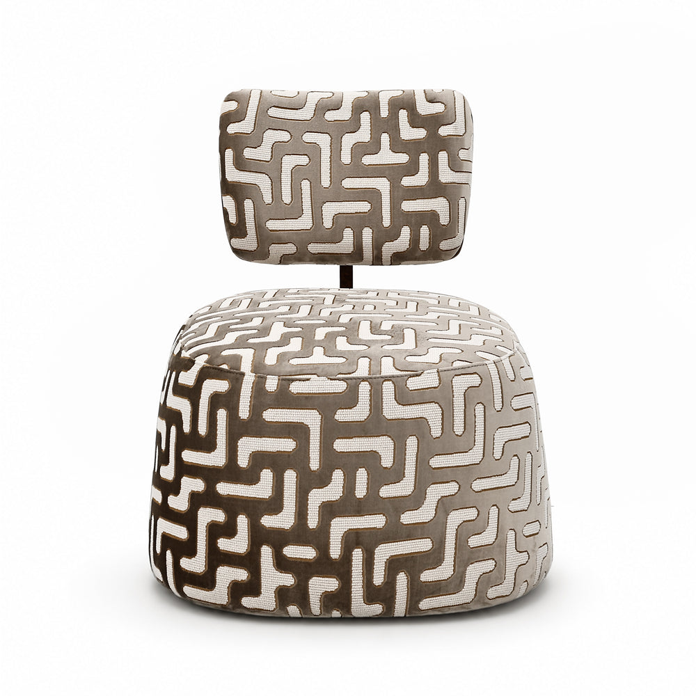 Kuba Burl Wood Accent Chair Get Set Style Furniture