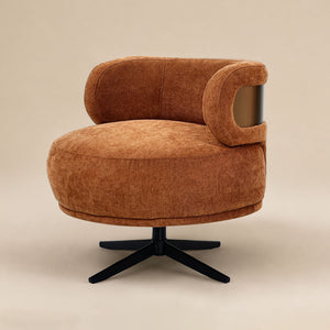 Marlowe Swivel Lounge Chair (Terracotta) Get Set Style Furniture