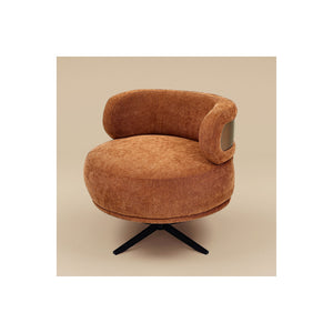 Marlowe Swivel Lounge Chair (Terracotta) Get Set Style Furniture
