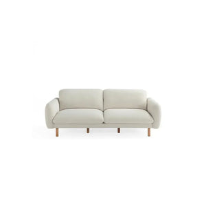 Scandi 3 Seater Sofa Couches, 86” Minimalist Modern Upholstered Sofa with Comfort Cushions (Off White) #100215 Get Set Style Furniture