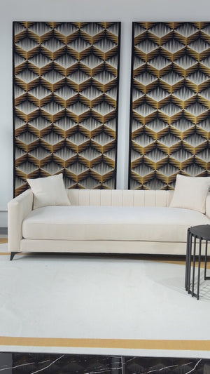 The Luxora 85.4" Convertible Sleeper Sofa Bed – Light Grey