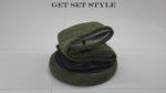 Load and play video in Gallery viewer, Green Chenille Round Ottoman With Storage #100138
