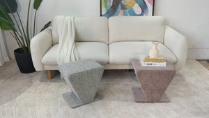 Diamond Plush Ottoman