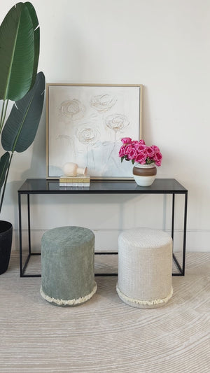 Cirque Skirted Ottoman