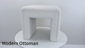 Moony Bouclé Ottoman